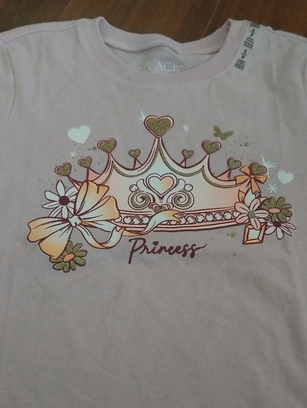 The Children's Place Light Purple Princess Crown Tee